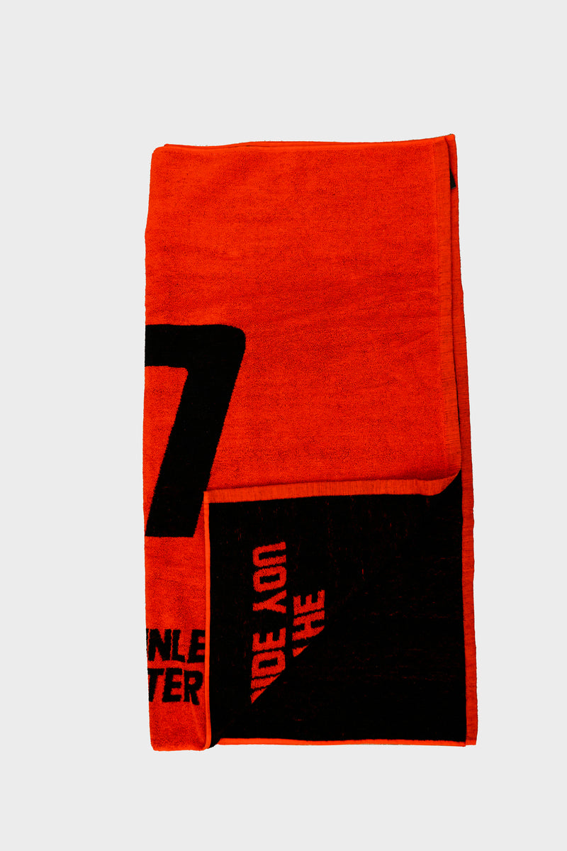 UAM Extra Large Towel BLACK - RED