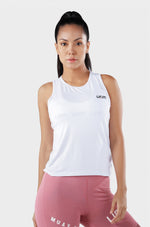 OPEN BACK TIE- UP TANKTOP - WHITE