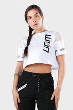PULSE CROPPED TEE - WHITE